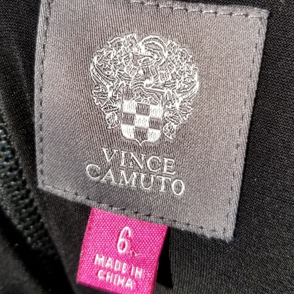 Vince Camuto Sheath Black Lace New Years Eve Cocktail Dress - Picture 3 of 8